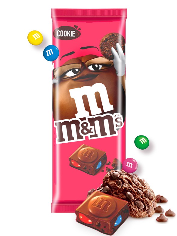 Caja de M&M sabor chocolate con leche 18 unidades