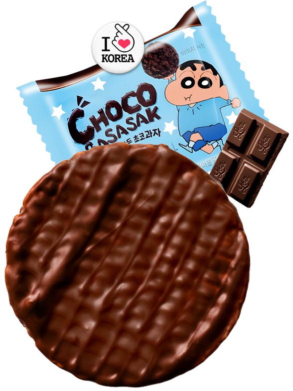 Torta de Arroz Coreano con Chocolate | Choco Shin Chan | 12 grs.