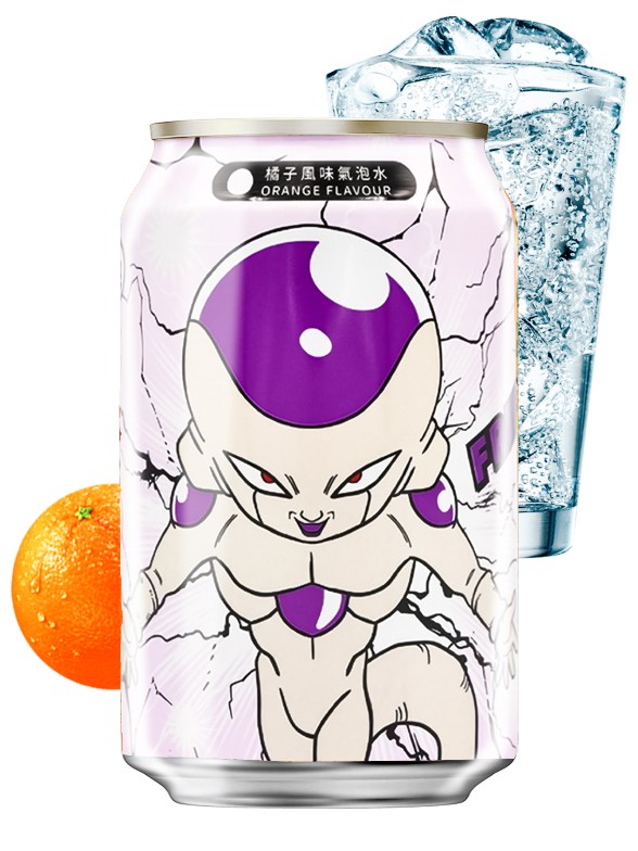 Agua Soda Sabor Naranja | Ocean Bomb Edición Dragon Ball | Freezer 330 ml.