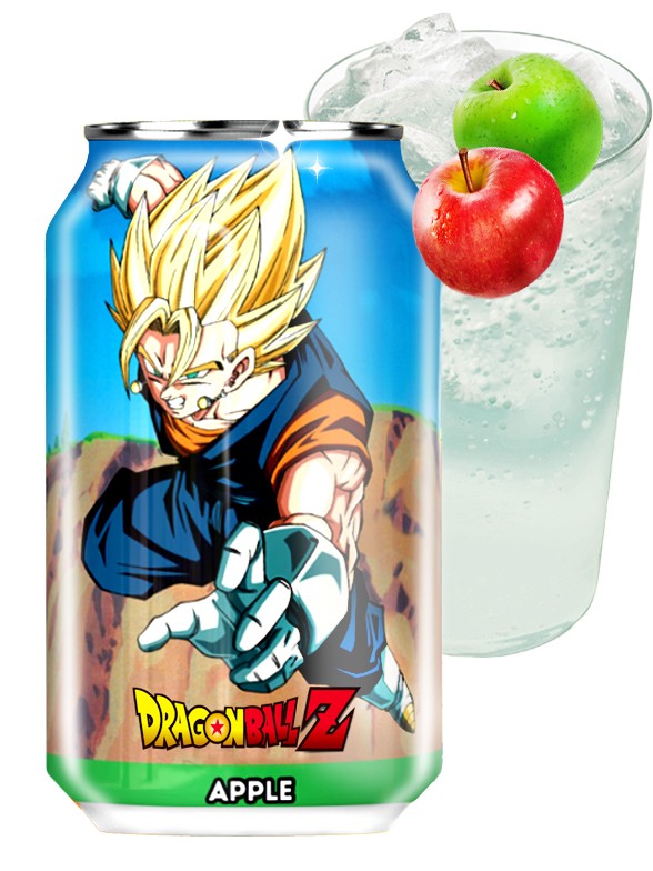 Refresco Kawaji Manzana | Dragon Ball Z | Vegito Super Saiyan 330 ml.