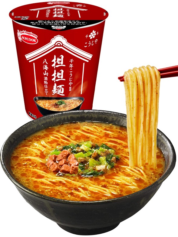 Fideos Ramen Cup Tan Tan Men HOT y Sake Niigata | Sennen Koji-Ya 63g.