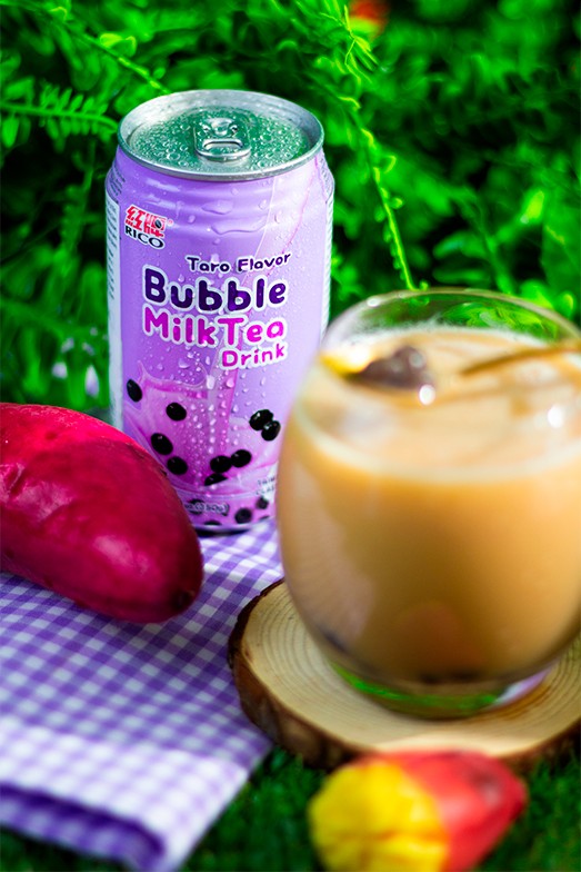 Bebida Bubble Milk Tea de Taro | 350 ml.