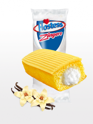 Pastel Twinkie de Vainilla y Crema | Zingers | Unidad