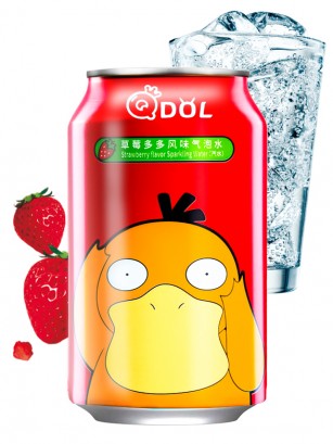 Agua Soda Sabor Fresa | Edición Pokemon Psyduck 330 ml.