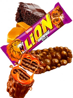 Barrita de de Chocolate Estilo Brownie | Lion Nestlé 40 grs.