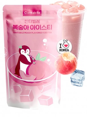 Bebida Coreana de Té Helado de Melocotón Momo | Cantabile 230 ml.