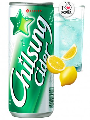 Refresco Coreano Chilsung Sparkling Original | Lata 250 ml.