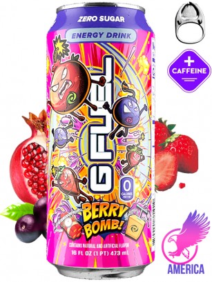 Bebida Energética G Fuel | Berry Bomb | Zero 473 ml.