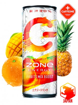Bebida energética Japonesa ZONe Fruits Mix Boost 240 ml.