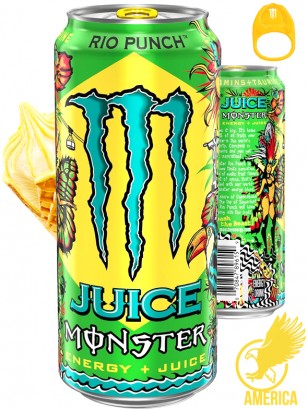 Bebida Energética Monster Energy Juice Rio Punch | Edición U.S.A. | 473 ml.