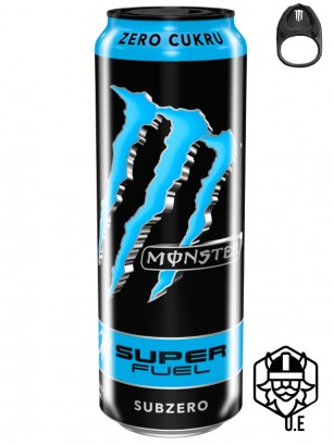 Bebida Energética Monster Super Fuel Subzero | Anilla Negra 568 ml.