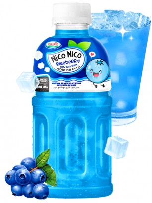 Bebida Nico Nico Mogu Arándanos Toppings Jelly | + 30 Zumo | 320 ml.