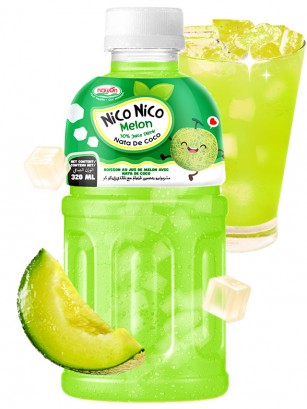 Bebida Nico Nico Mogu Melón Toppings Jelly | + 30 Zumo | 320 ml.