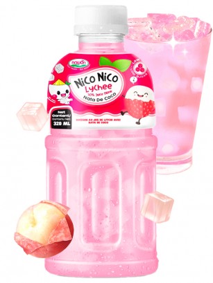 Bebida Nico Nico Mogu Lichi Toppings Jelly | + 30 Zumo | 320 ml.