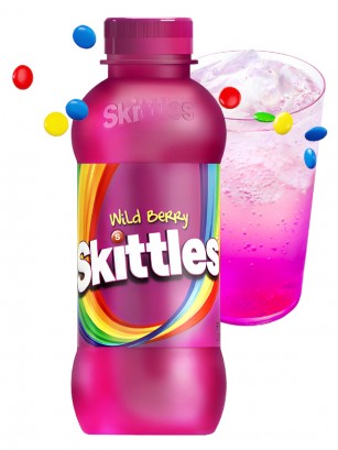 Refresco Sin Gas Skittles | Wild Berry 414 ml.