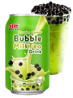 Bebida Bubble Milk Tea de Matcha | 350 ml.