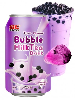 Bebida Bubble Milk Tea de Taro | 350 ml.