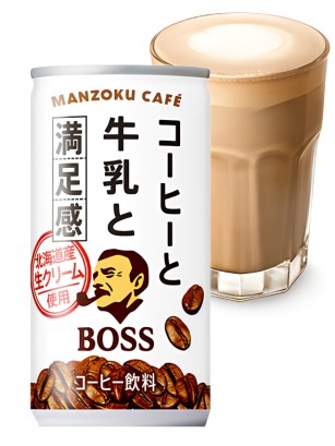 Café Manzoku con Leche Boss | 185 ml.