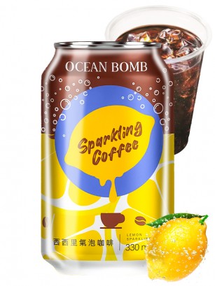 Refresco Café Sparkling con Limón | Ocean Bomb 330 ml.