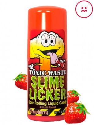 Caramelo Roll On Ácido Fresa Slime Licker | Toxic Waste 16 ml.