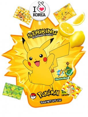 Polvos Pica Pica | Electric Shock Vita C | Pokemon Pikachu | Nintendo | 10 Unidades