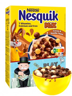 Cereales 2 Chocolates Nesquik DUO | Edición Monopoly 325 grs.