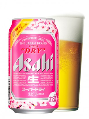 Cerveza Asahi Super Dry | Sakura Edition 350 ml.