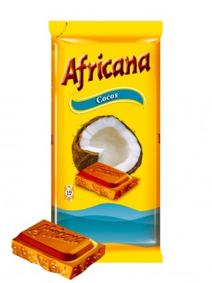 Chocolate Africana con Coco 90 grs
