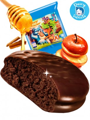 Choco Pie Linzer  Doble Chocolate, Manzana y Canela | Dairy Sweets 65 grs.