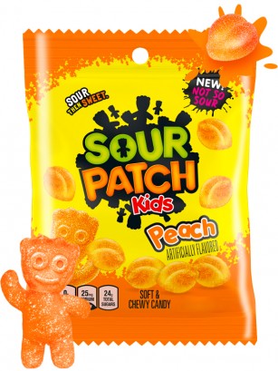 Chuches Ácidas Sour Patch Kids | Melocotón 101 grs.
