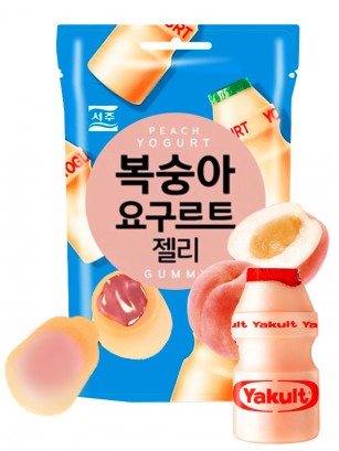 Chuches Coreanas Yogur de Melocotón Rosado Momo 50 grs.