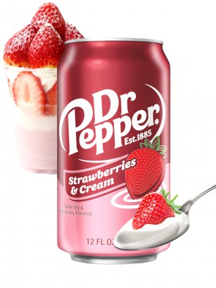 Dr. Pepper Fresas con Nata | 355 ml.