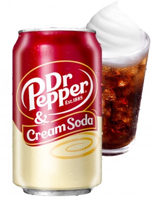 Dr. Pepper USA Cream Soda 355 ml.