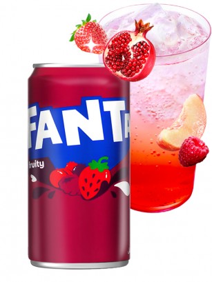 Fanta Fruity de Frutos Rojos | 185 ml.