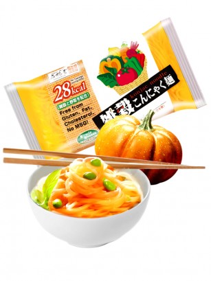 Fideos de Konjac, Natural Shirataki con Calabaza 200 grs.