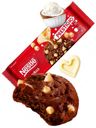 Cookies de Cacao con Chocolate Blanco | Prestigio Nestle 60g.