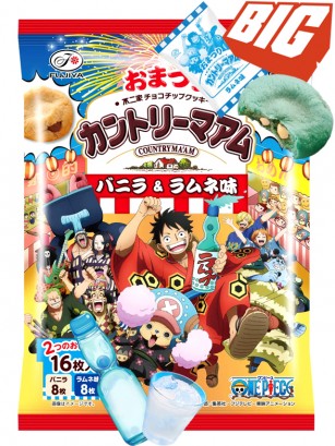 Cookies de Vainilla con Chocolate y Refresco Ramune | One Piece 160 grs.