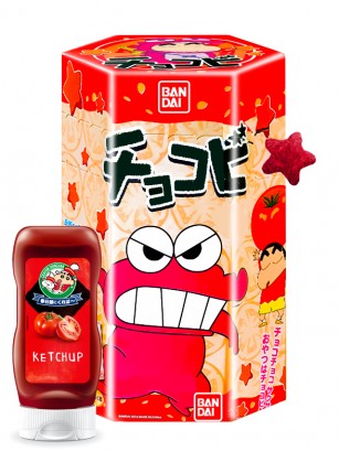 Snack Chocobi Shin Chan Caja Roja | Sabor Ketchup 18 grs.