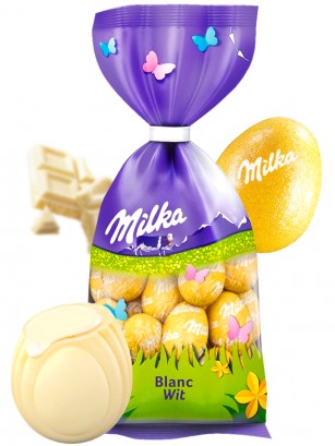 Mini Huevos de Chocolate Blanco | Milka 100 grs.