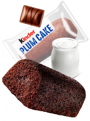 Pastelitos Kinder Plum Cake de Chocolate con Yogur Griego | Unidad