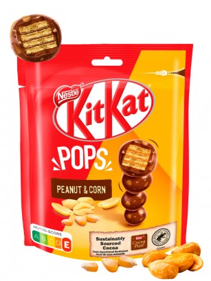 Kit Kat Pops de Cacahuetes y Maíz 110 grs.