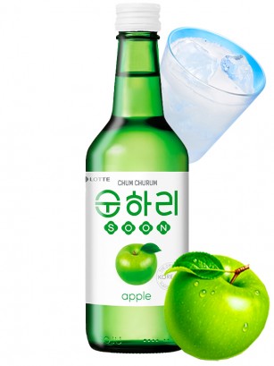 Licor Coreano Soju Sabor Manzana Verde | Chum Churum 350 ml.