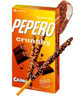 Pepero Lotte Choco Crunky Toppings | 39 grs.