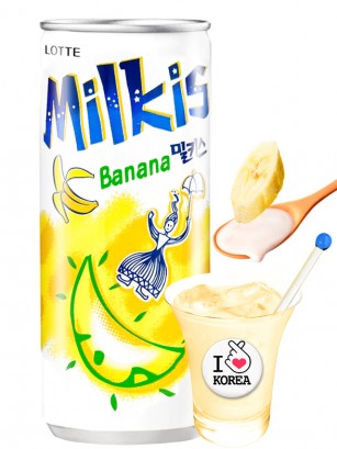 Soda Coreana Milkis Sparkling | Banana 250 ml.