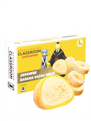 Mochis Japoneses de Choco Blanco y Banana | Edición Assassination Classroom 120 grs.