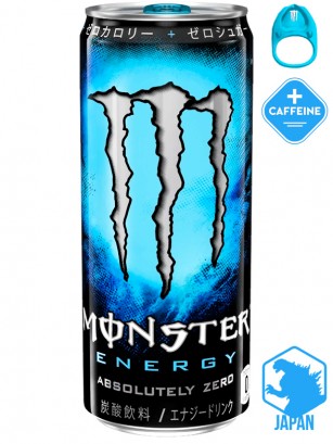 Bebida Energética Monster Energy Japón | Absolutely ZERO | + Cafeína | Anilla Azul | 355 ml.