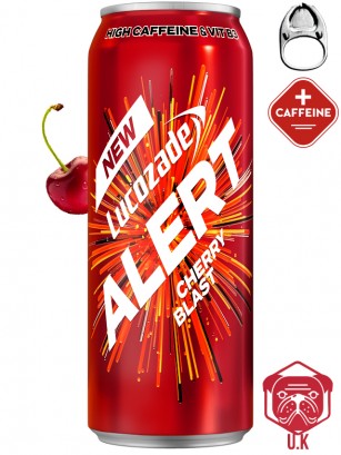 Bebida Energética Lucozade Alert | + Cafeína | Fórmula Cherry Blast 500 ml.