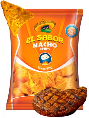Nachos Sabor Texas BBQ 100 grs.