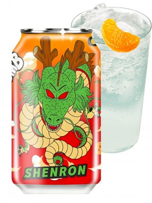 Refresco Clear Ocean Bomb Naranja | Edición Dragon Ball | Shenron 330 ml.