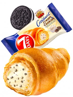 Cruasán de Crema de Cookies & Cream | Max | 7 Days Mondelez 92 grs